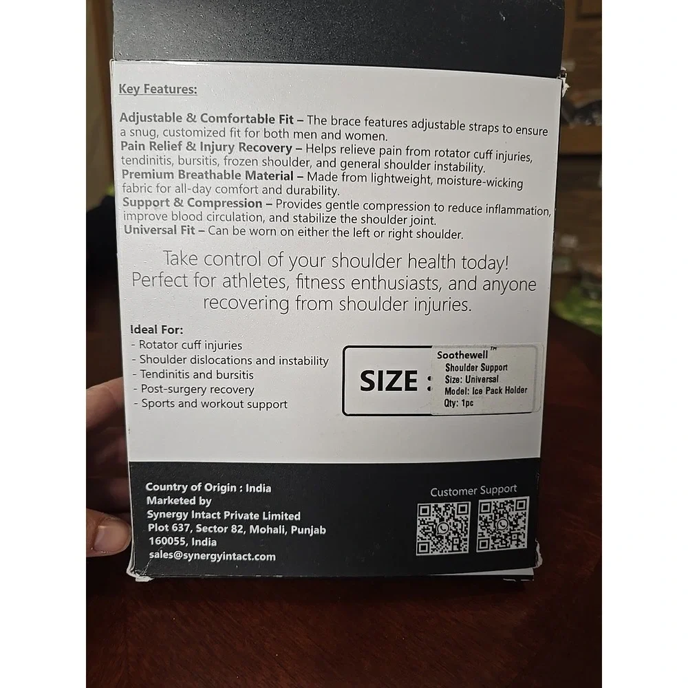 Soothe well OTC Shoulder Support, Brace And Post Surgical Protector Universal